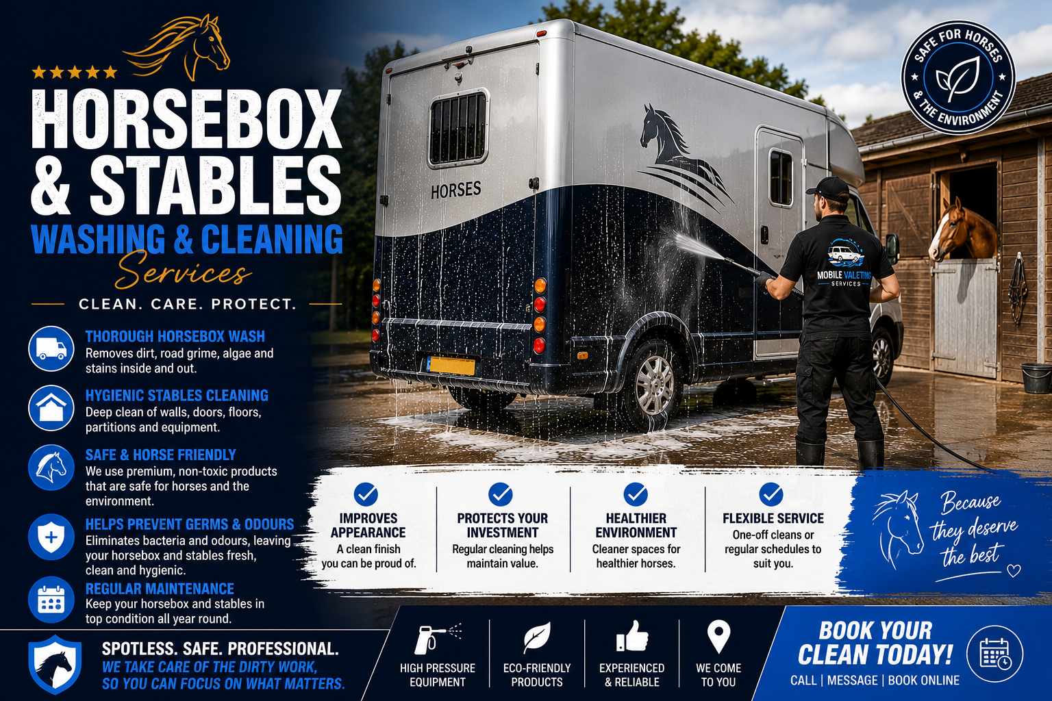 Horsebox and Stables Cleaning Service near me Tel 01494 305 182 HIGH WYCOMBE Bucks Beds Middx Surrey Oxon Beds Herts Hampshire Hants Berkshire West London North London Essex in and around M25