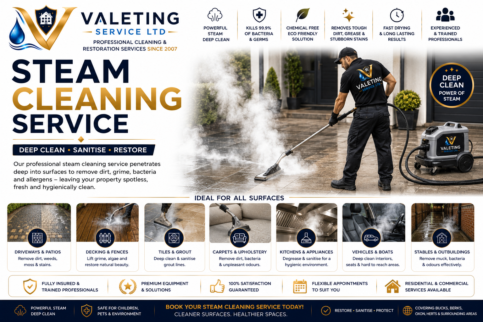 Steam Cleaning near me Tel 01494 305 182 HIGH WYCOMBE Bucks Beds Middx Surrey Oxon Beds Herts Hampshire Hants Berkshire West London North London Essex in and around M25 (2)